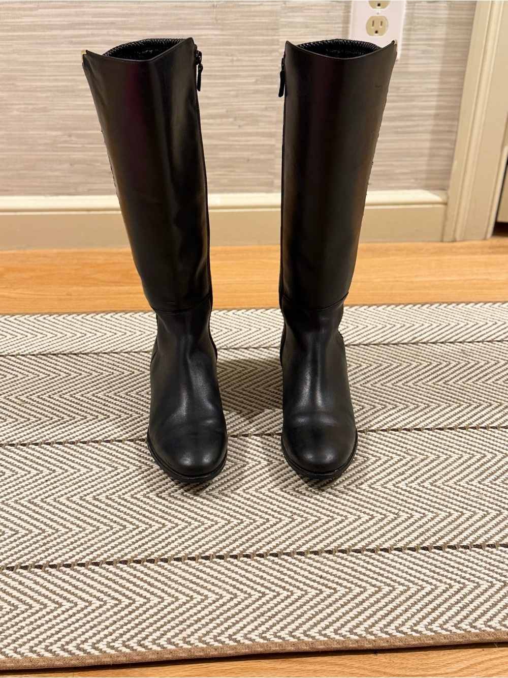 Like new - Cole Haan tall black leather boots - women’s 9.5
